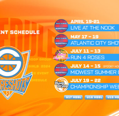 Shoreshots Girls Live 2024 Tournament Schedule