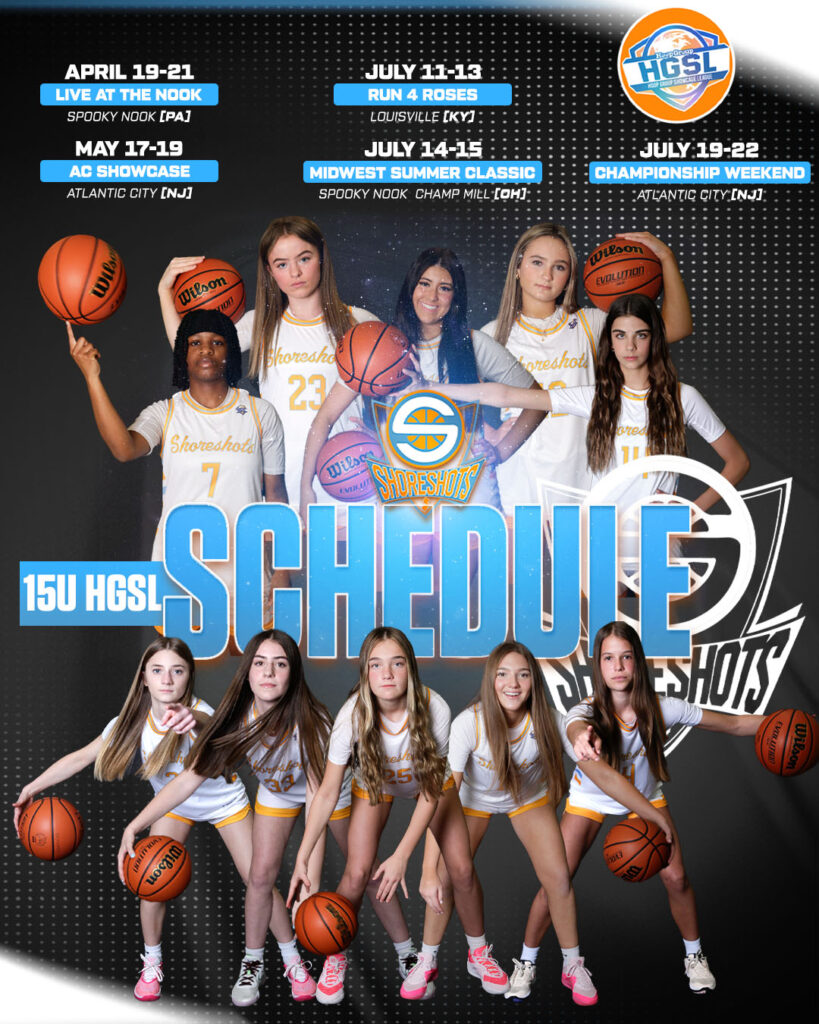 Shoreshots Girls 15u HGSL 2024 Tournament Schedule