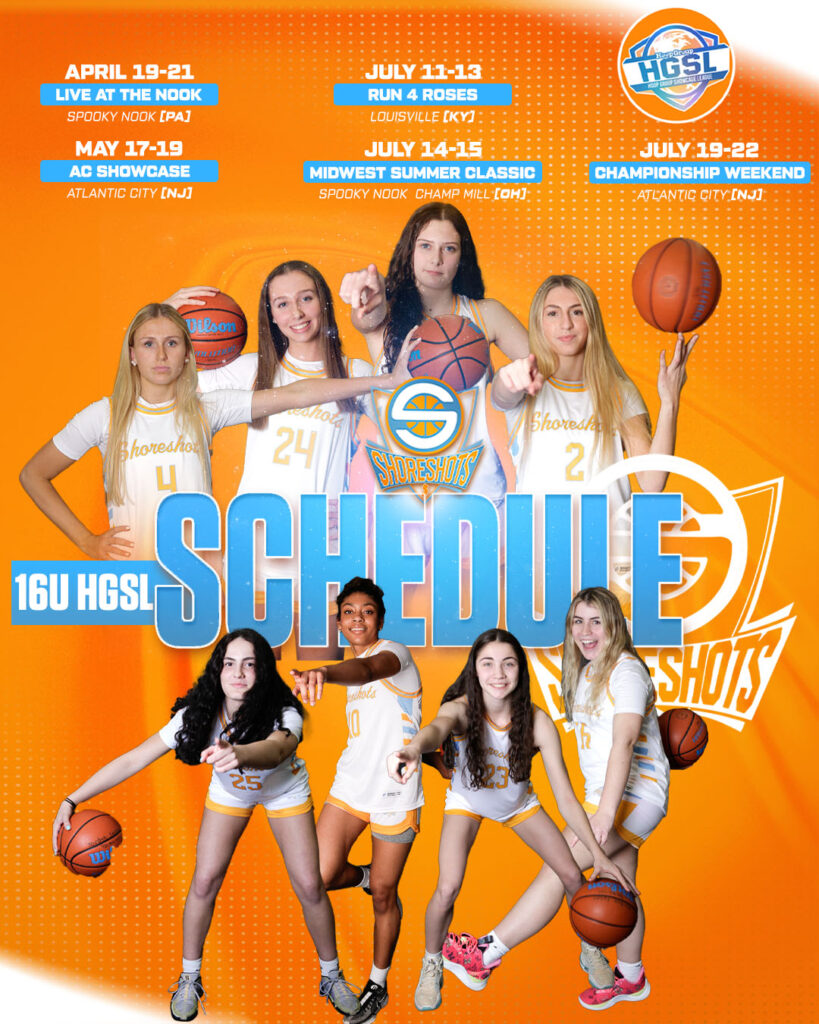 Shoreshots Girls 16u SHGSL 2024 Tournament Schedule