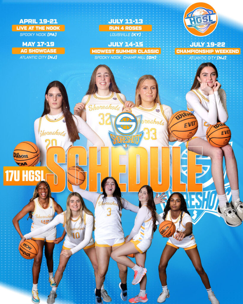 Shoreshots Girls 17u SHGSL 2024 Tournament Schedule